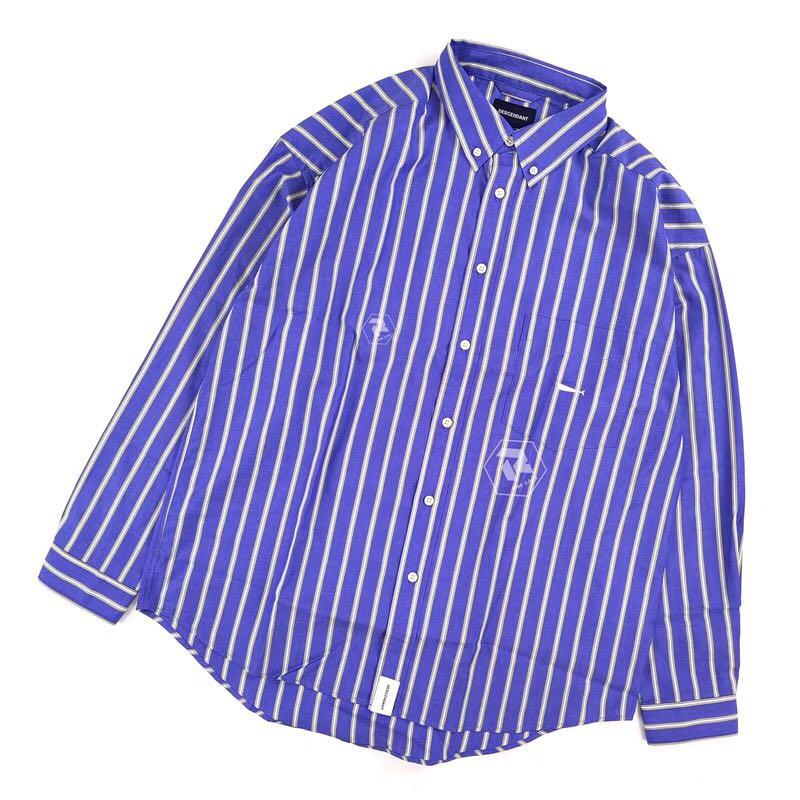 descendant 21ss prince b.d. ls shirt full size stripe size 1 s blue dcdt ...