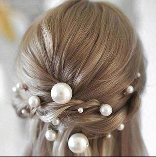 Elegant Hair Pearl Pin Accessory Inserts Wedding Debut Photoshoot
