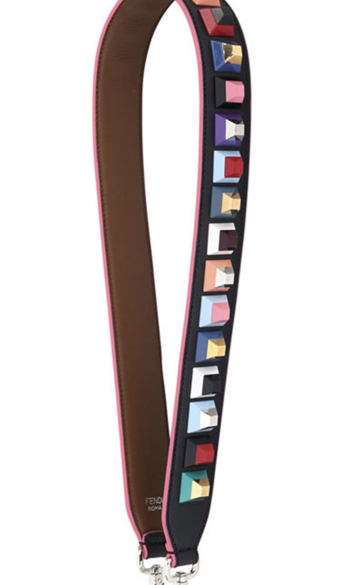 Fendi Strap You multicoloured geometric studs Luxury
