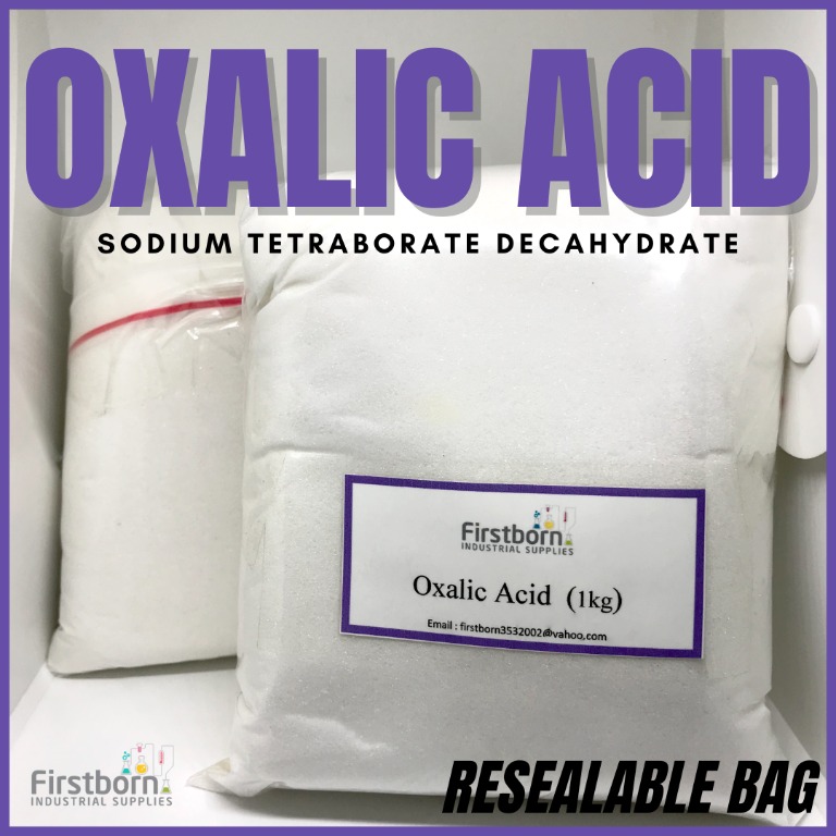 The Lab FIRSTBORN Oxalic Acid, 1 kg, 99.6 Minimum Purity stain remover tile cleaner rust
