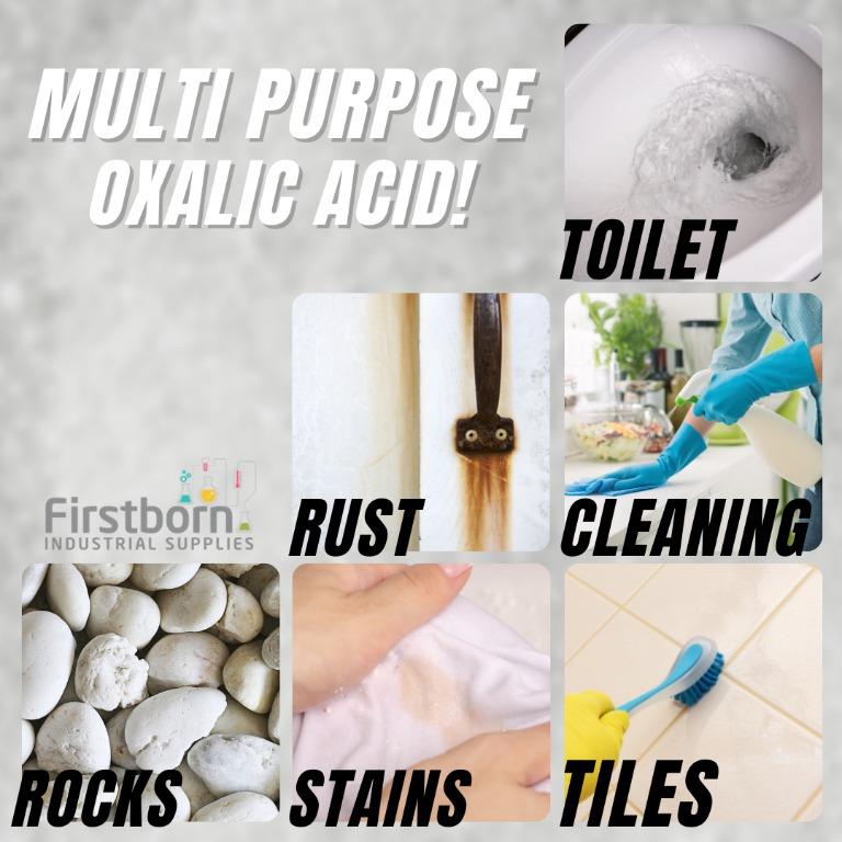 The Lab FIRSTBORN Oxalic Acid, 1 kg, 99.6 Minimum Purity stain remover tile cleaner rust