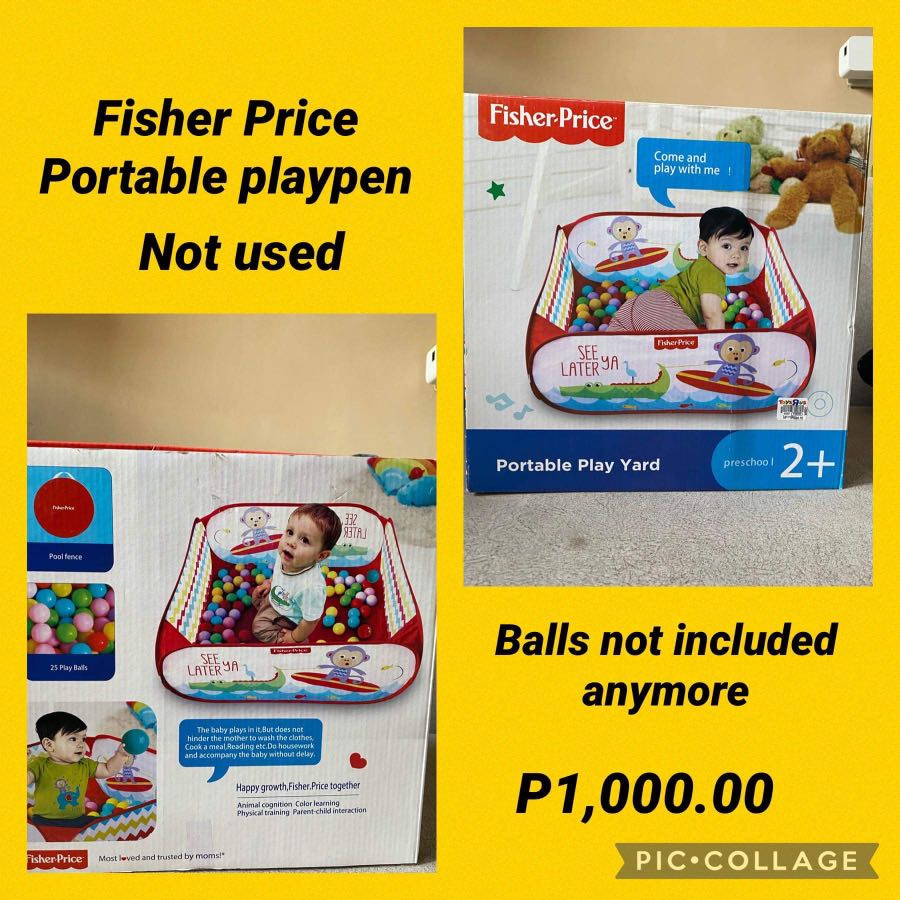 Fisher price portable playpen, Babies & Kids, Babies & Kids Fashion on