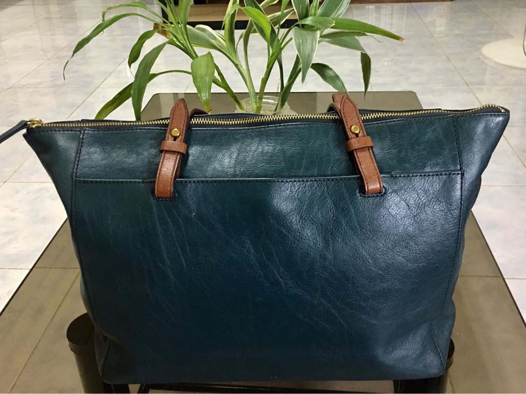 Fossil rachel shop tote spruce