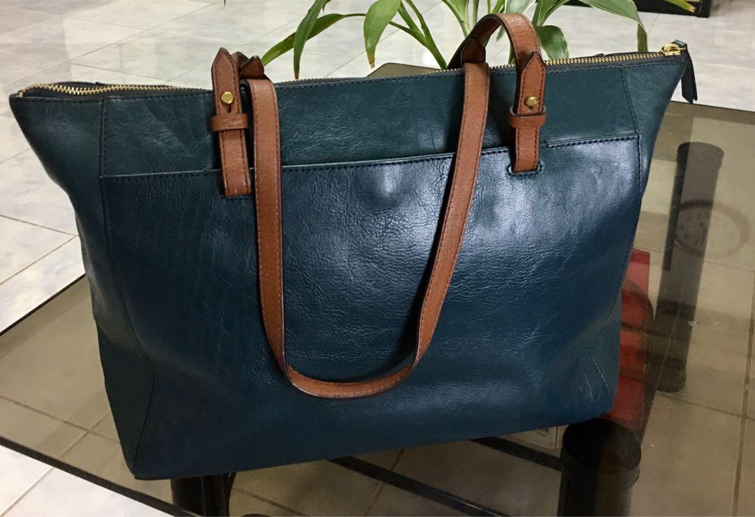 Fossil rachel tote spruce sale