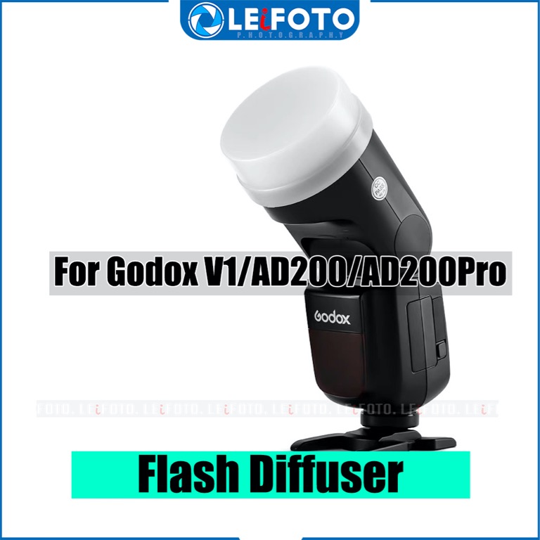 Godox Diffuser For V1/AD200/AD200Pro Flash,Flash Diffuser,, Photography