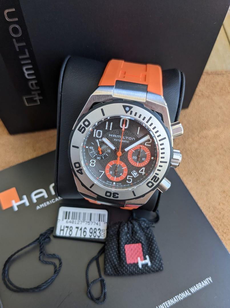 Hamilton khaki navy sub auto chrono on sale