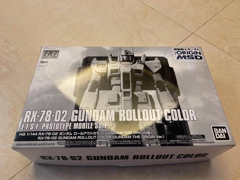 HG 1/144 RX-78-02 GUNDAM ROLLOUT COLOR (GUNDAM THE ORIGIN Ver.), 興趣及遊戲 ...