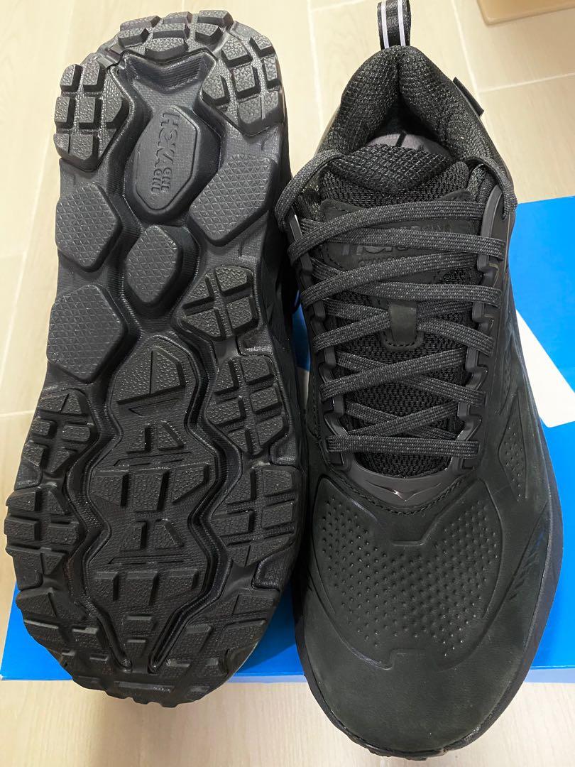 Hoka one one challenger low gore-tex wide black US9, 男裝, 鞋