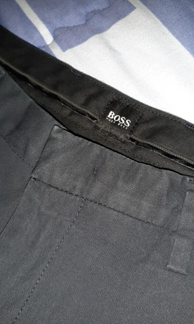 Hugo Boss - Pants black color, Fesyen 