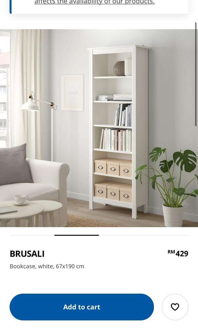 Ikea Brusali bookcase white Furniture Home Living Furniture