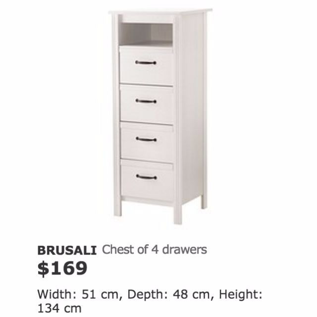 Ikea hot sale brusali drawers