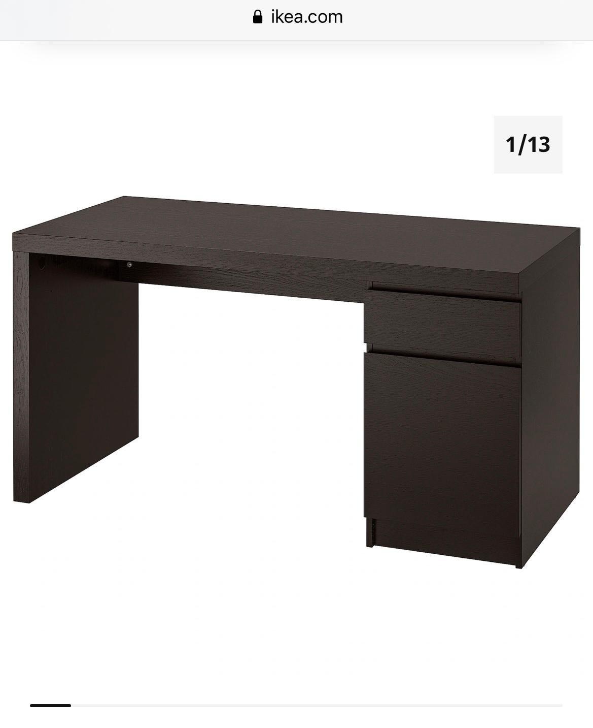 Malm top study desk
