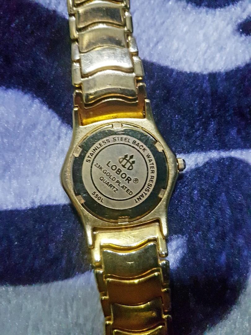 Lobor 23k gold online plated quartz