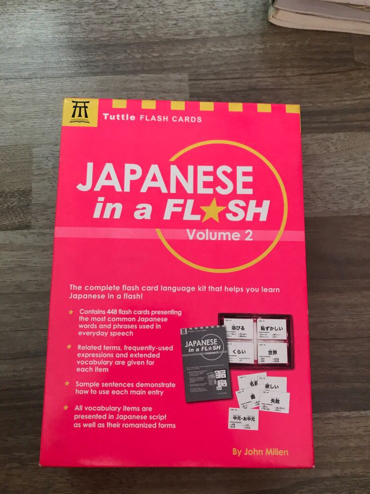 Japanese flash card Tuttle flash card, Hobbies & Toys, Books