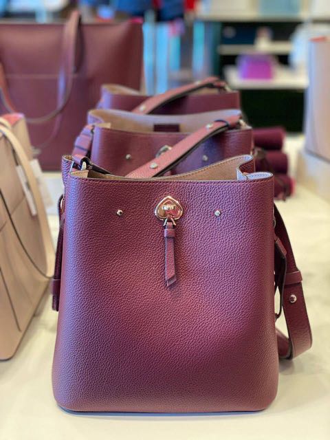 Kate Spade Marti Large Bucket in Cherrywood, Luxury, Bags & Wallets on  Carousell