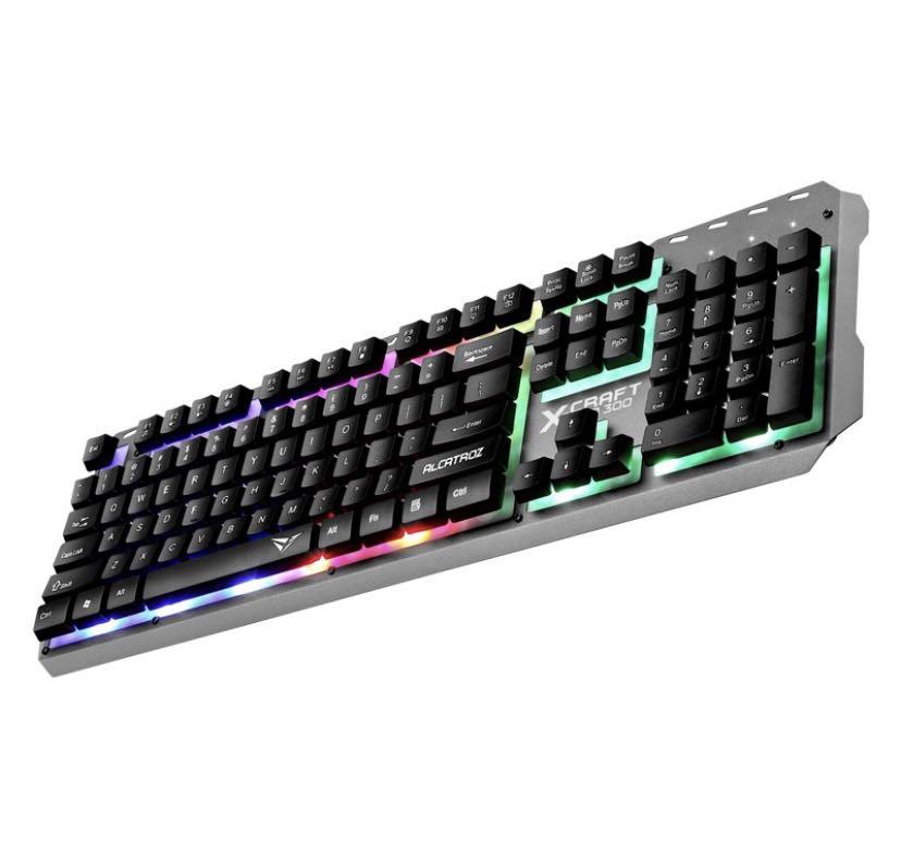 Alcatroz XCraft XKB100 Spill Proof Gaming Keyboard with 9 Backlight