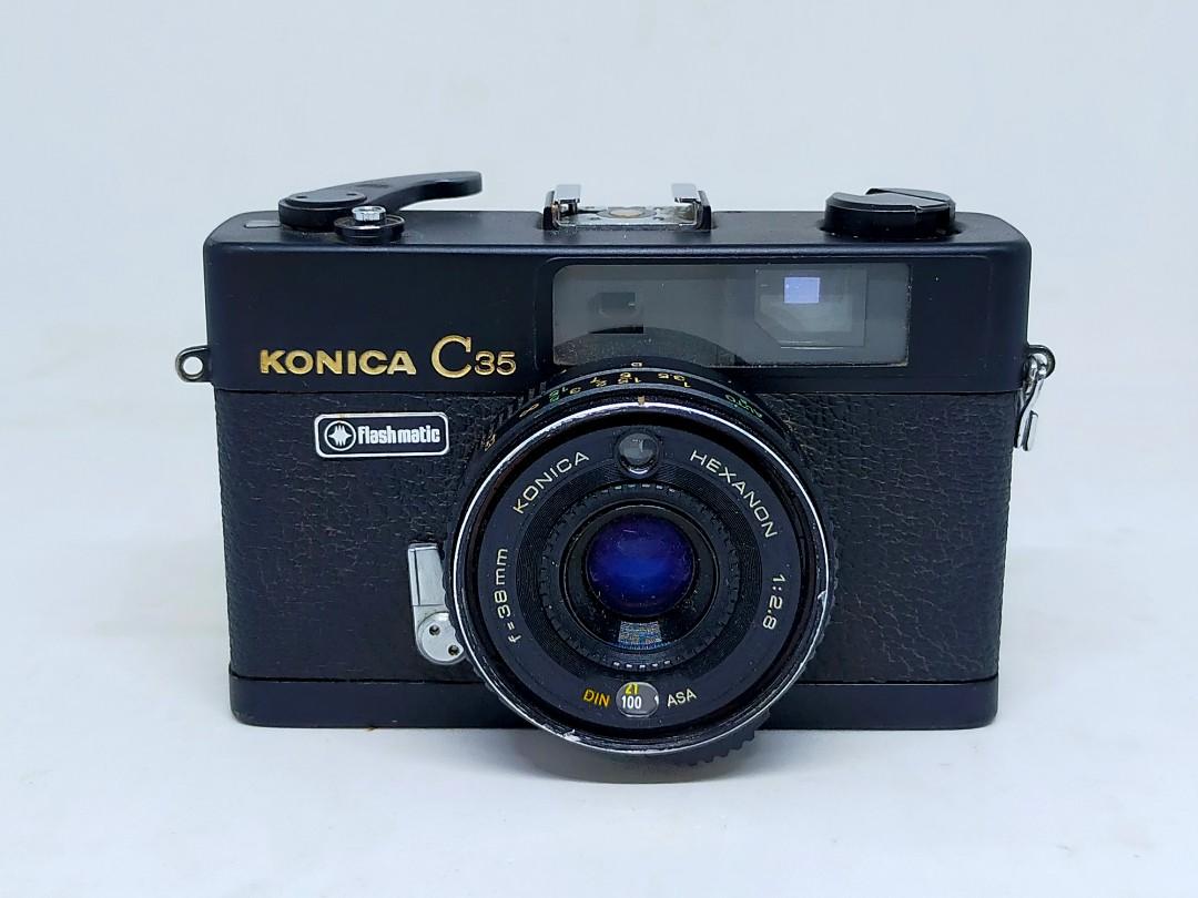 konica c35 flashmatic (Category: Cameras) located in Manila. Submitted by ultimogizmos (Listing ID 1090134650, Image 1). Description: konica c35 flashmatic selling as is not tested for repair or display not neg wag makulit.