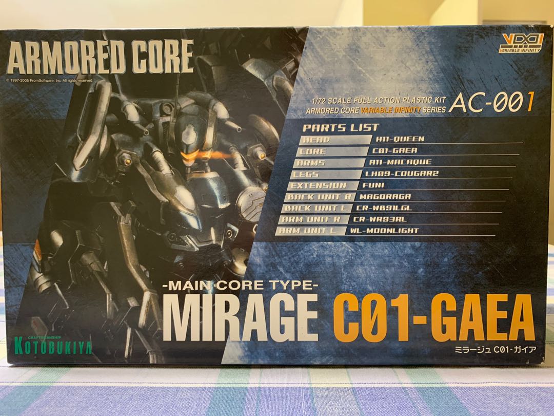 Kotobukiya Armored Core Mirage C01 Gaea Ac 001 Hobbies Toys Toys Games On Carousell