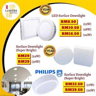 LED SURFACE CEILING MOUNTED LIGHTS