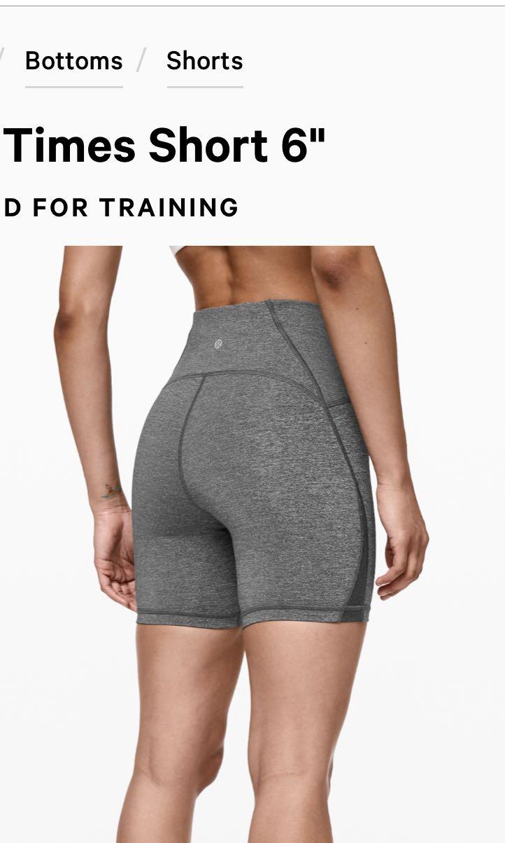 Lululemon train times short cheap 6