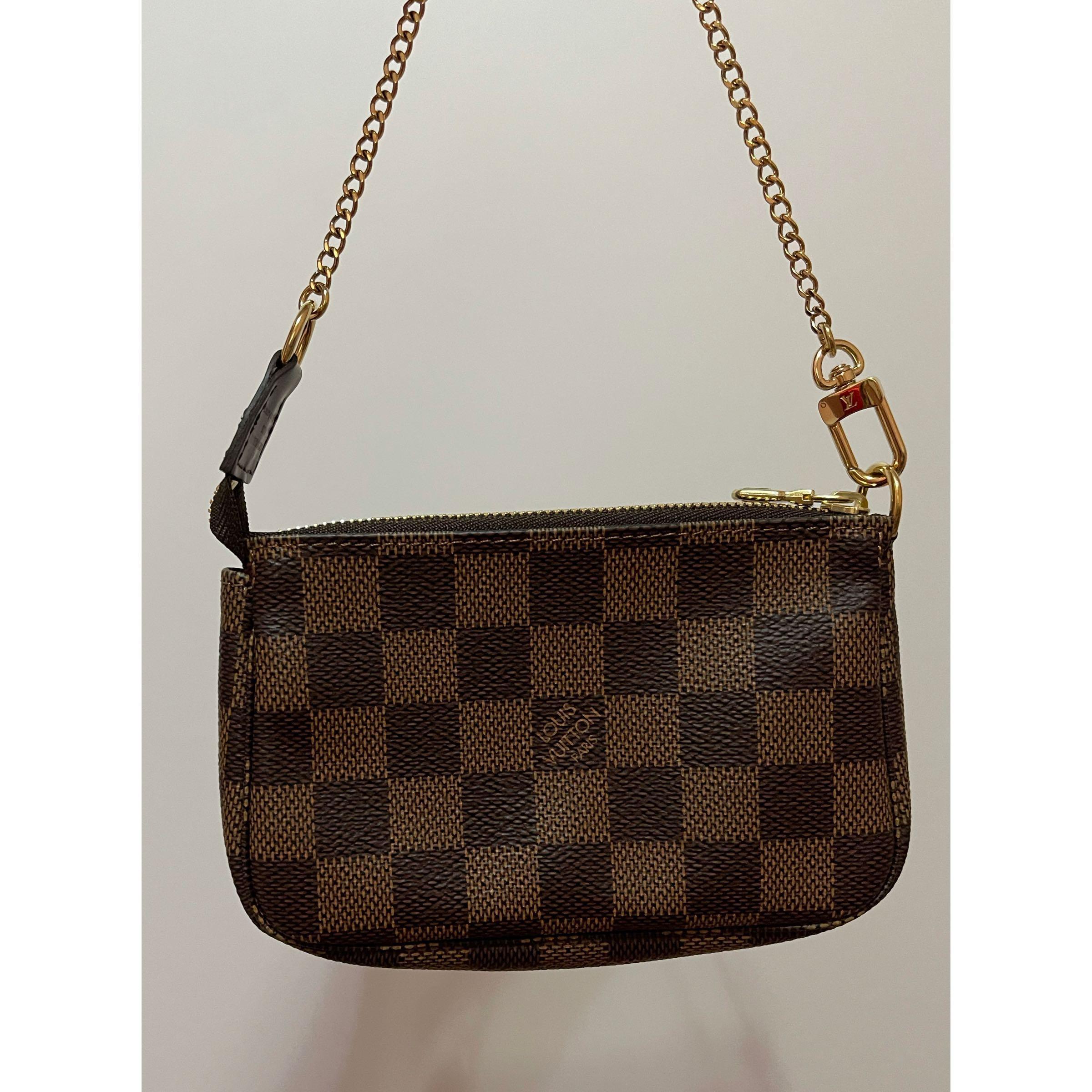 LV Mini Pochette Damier Azur, Luxury, Bags & Wallets on Carousell