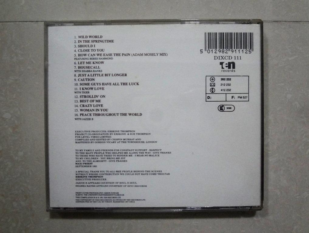 Maxi Priest CD Best Of Me, Hobbies & Toys, Music & Media, CDs & DVDs on