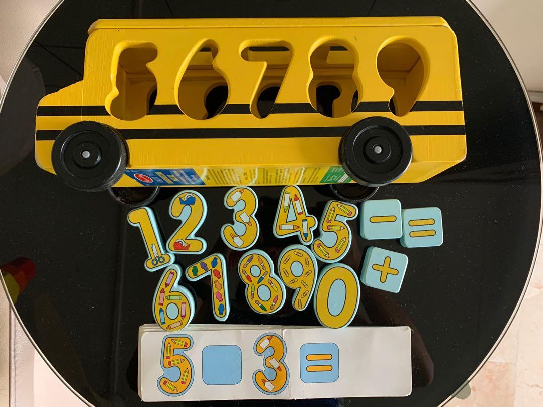 Melissa and Doug number matching math bus, Hobbies & Toys, Toys & Games