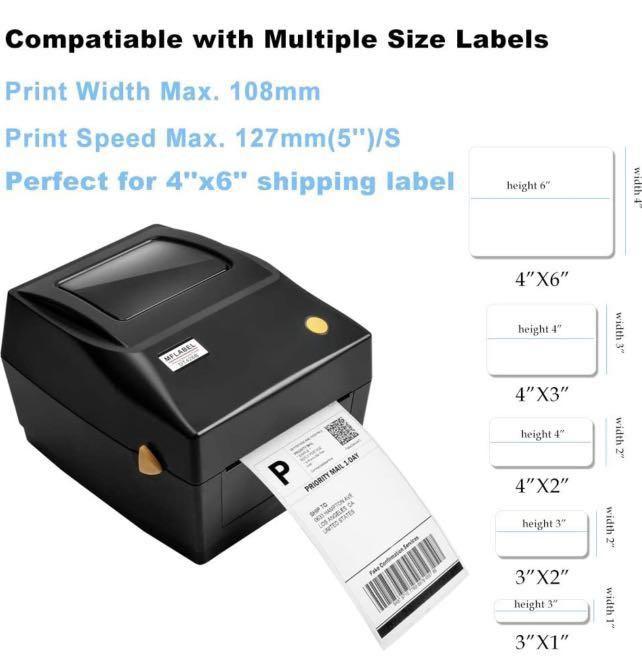 MFLABEL Label Printer, 4x6 Thermal Printer, Commercial Direct ...