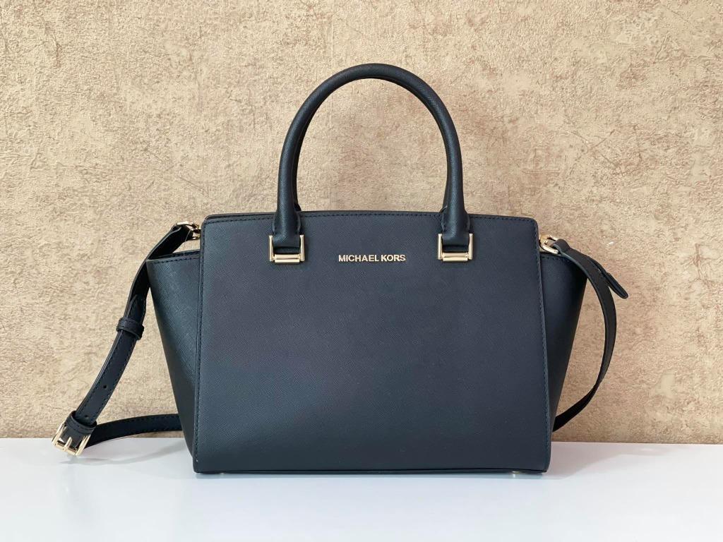 Selma Saffiano Leather Medium Satchel