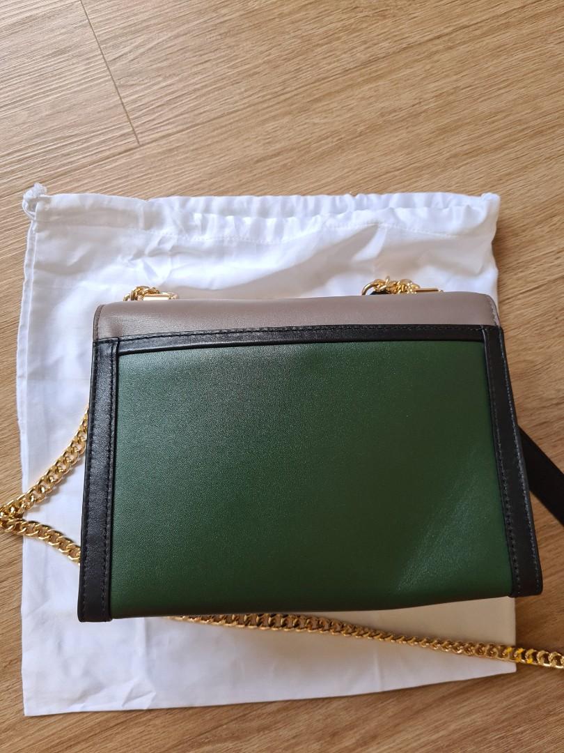 Micheal Kors Whitney Large Green Whitney Large Tri Color Leather Convertible Shoulder Bag 30S9GWHL7T