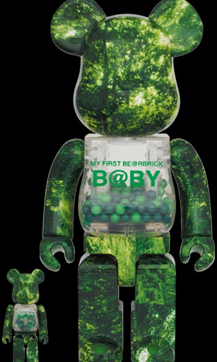My First Baby Bearbrick Forest Green 400+100%, 興趣及遊戲, 玩具