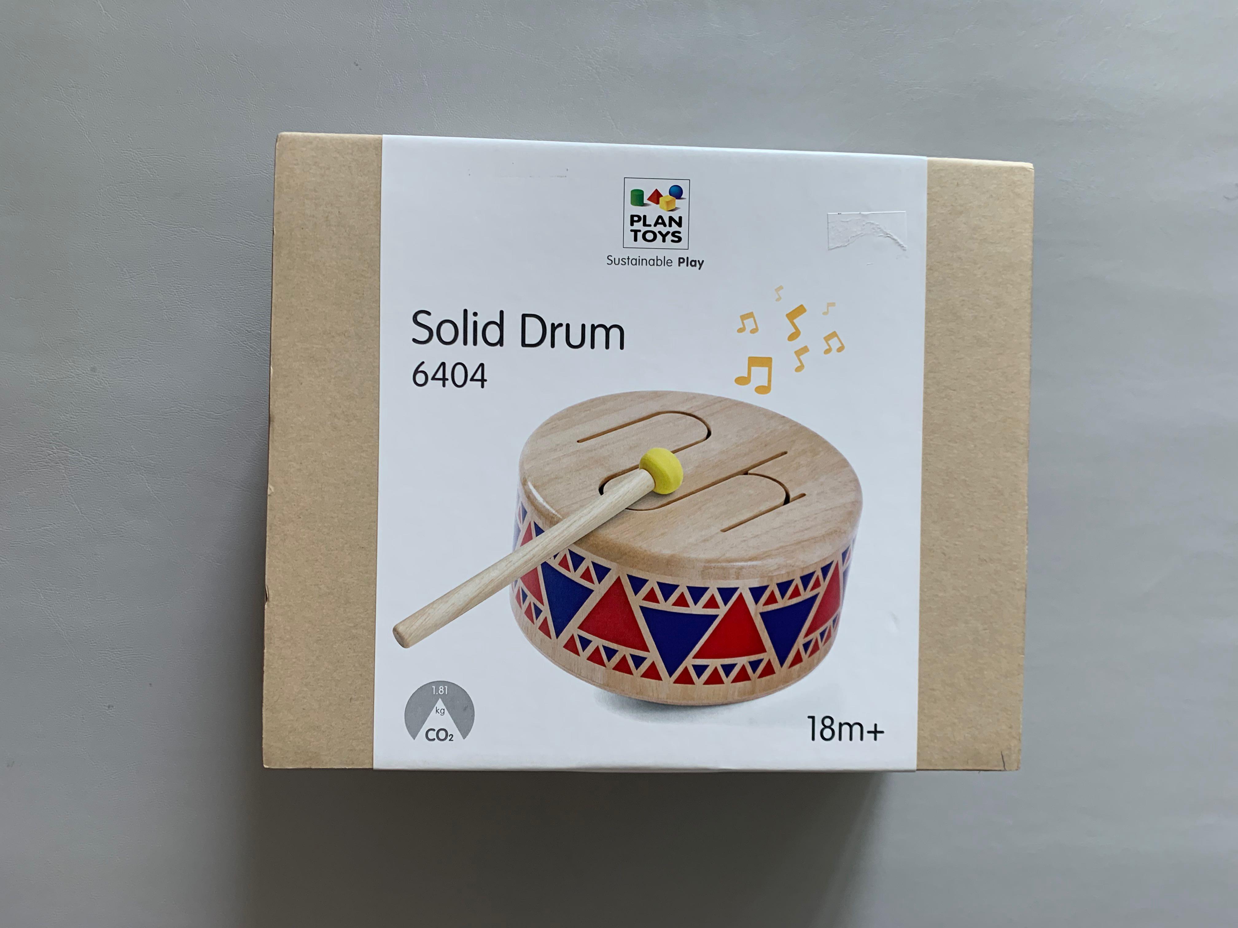 Plan toys deals solid drum