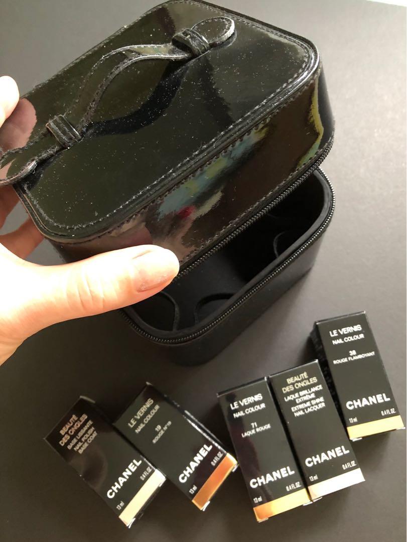 Chanel Makeup Box Organiser Vip Gift Black Acrylic  Makeup box organizer  Makeup vanity box Makeup box