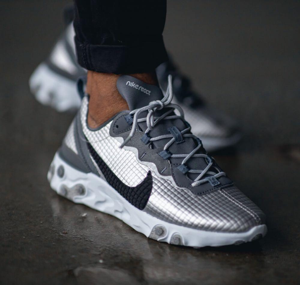 Element 55 shop metallic silver