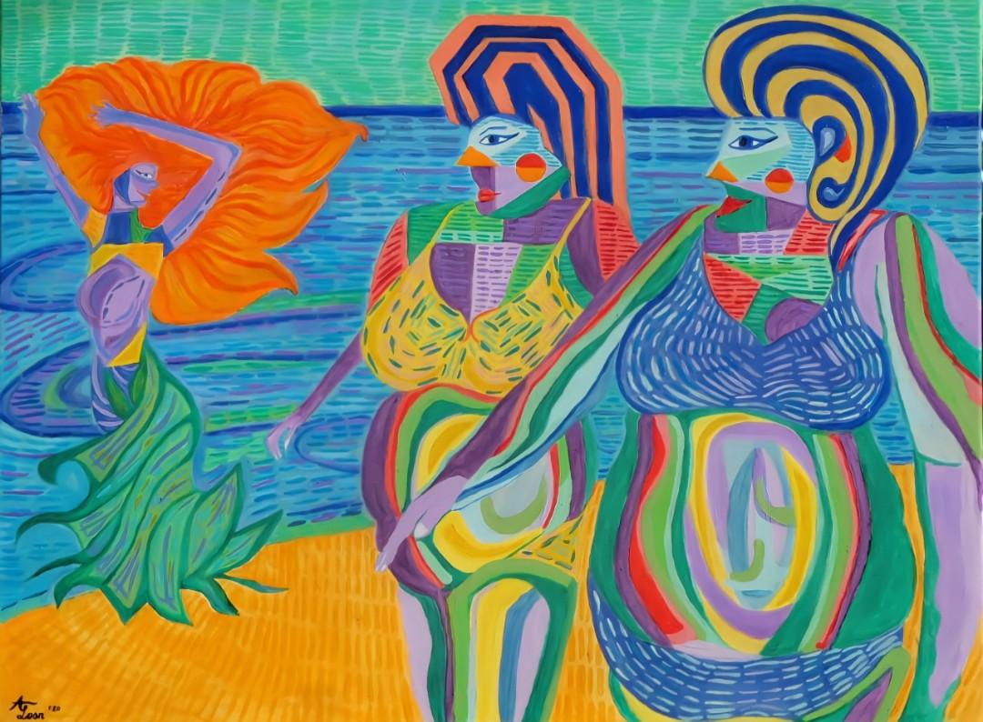 OIL PAINTING - ART (Category: Frames & Pictures) located in Cebu City. Submitted by thecherub (Listing ID 1090222331, Image 2). Description: - exhibited at Interstellar Art Gallery, New Delhi, India - 24x31 inches - part of a three-part series -painted by Cebuana artist, Antonette Loon.