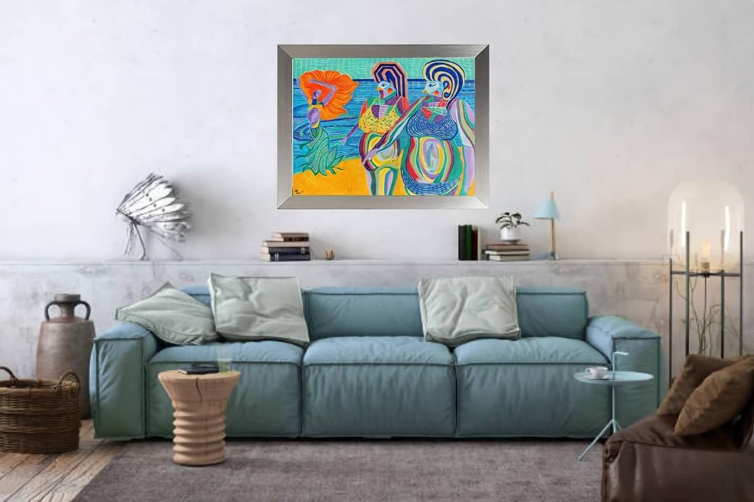 OIL PAINTING - ART (Category: Frames & Pictures) located in Cebu City. Submitted by thecherub (Listing ID 1090222331, Image 3). Description: - exhibited at Interstellar Art Gallery, New Delhi, India - 24x31 inches - part of a three-part series -painted by Cebuana artist, Antonette Loon.