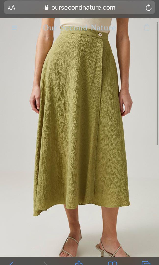 Textured Wrap Skirt - Our Second Nature