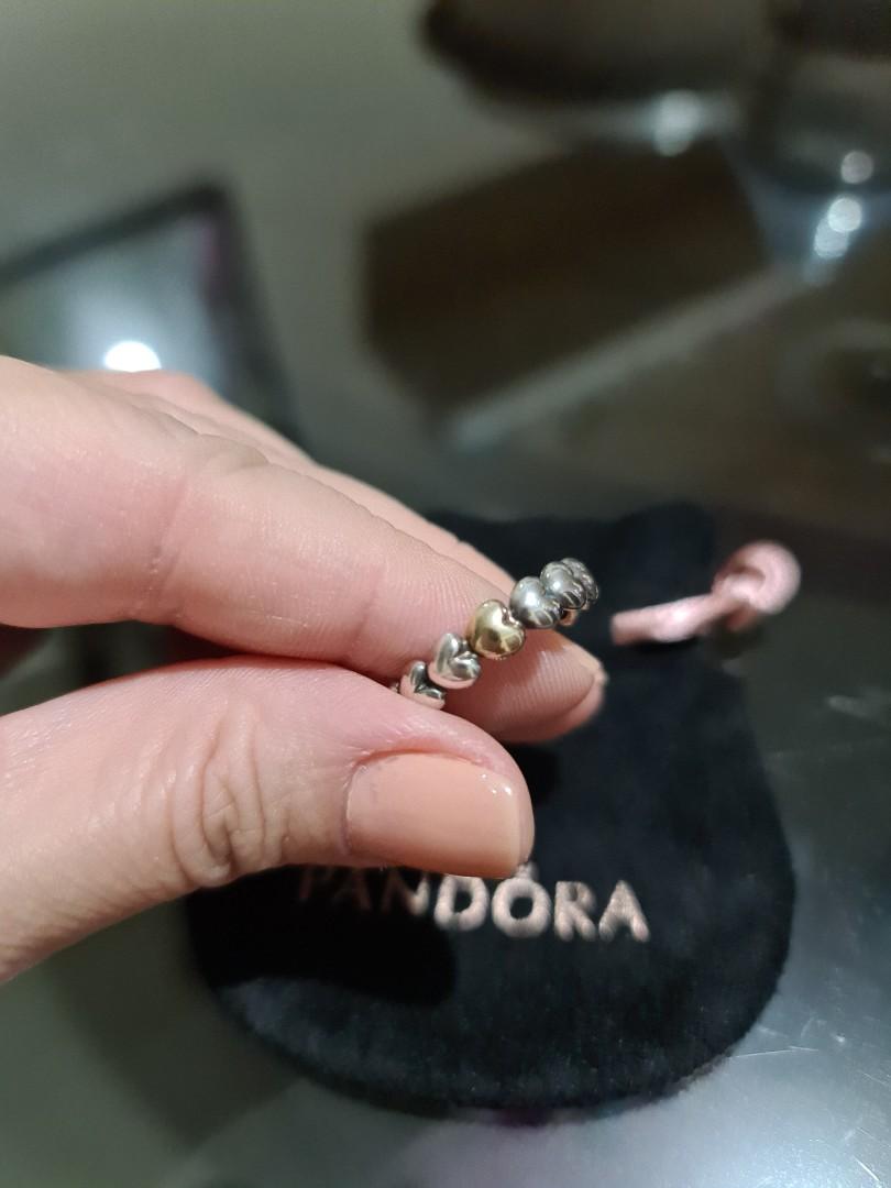 Pandora ring heart two tone Women s Fashion Jewelry Organizers