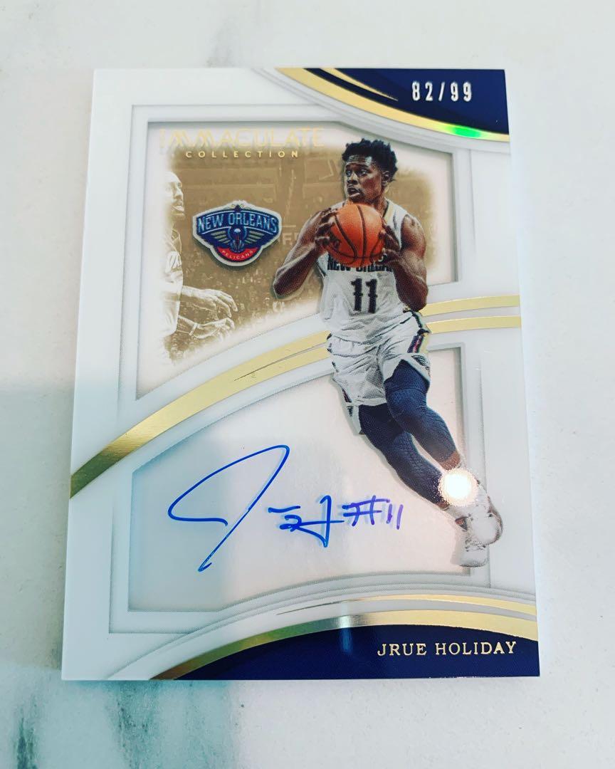Panini Nba Immaculate Collection Jrue Holiday On Card Auto /99