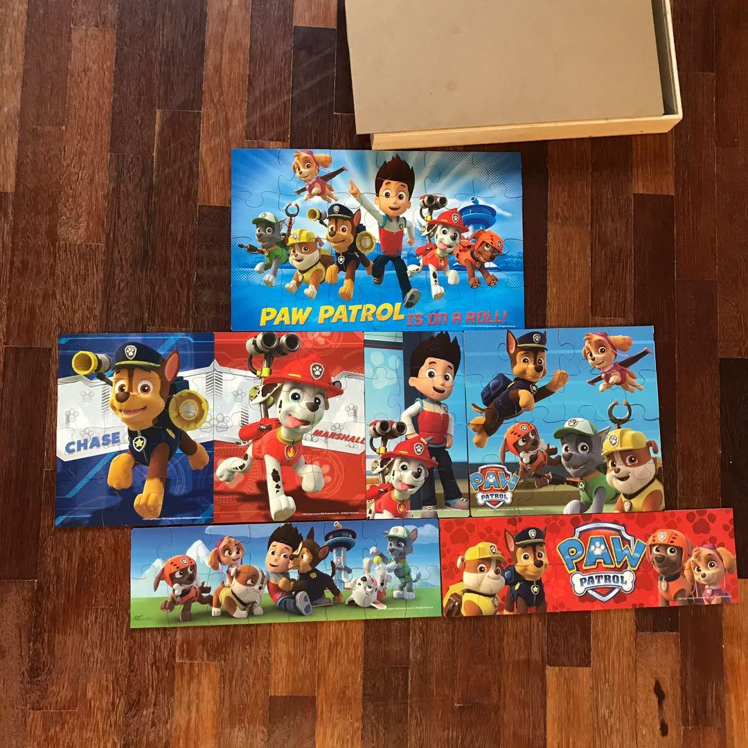 Paw patrol hot sale 7 wood puzzles
