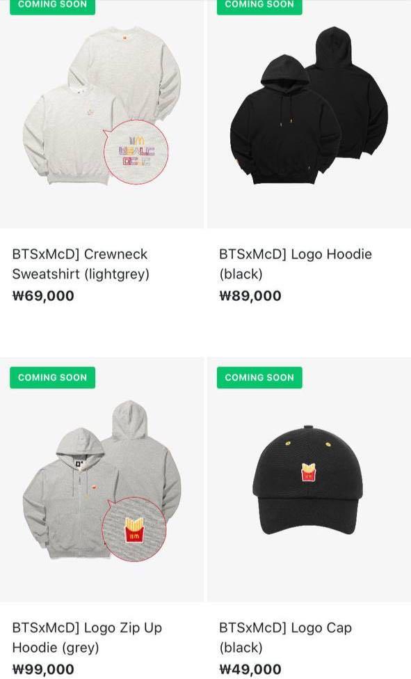 PO] BTS x McDonald's Collaboration Merch, Hobbies & Toys