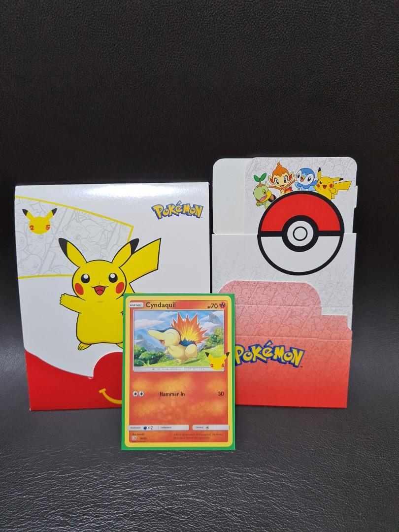 Pokmon mcdonald's 25th Cyndaquil card, Hobbies & Toys, Toys & Games on  Carousell