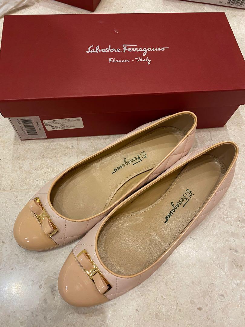 Salvatore Ferragamo Quilted Flats Luxury Sneakers Footwear on Carousell