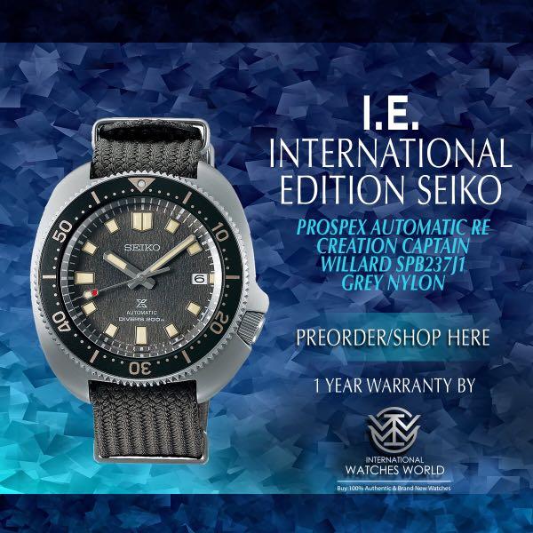 SEIKO INTERNATIONAL EDITION PROSPEX TURTLE AUTOMATIC 1970 DIVER'S MODERN  RE-INTERPRETATION SPB237J1 LIMITED EDITION, Men's Fashion, Watches &  Accessories, Watches on Carousell