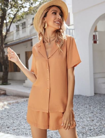 SHEIN Top \u0026 Shorts Set, Women's Fashion 