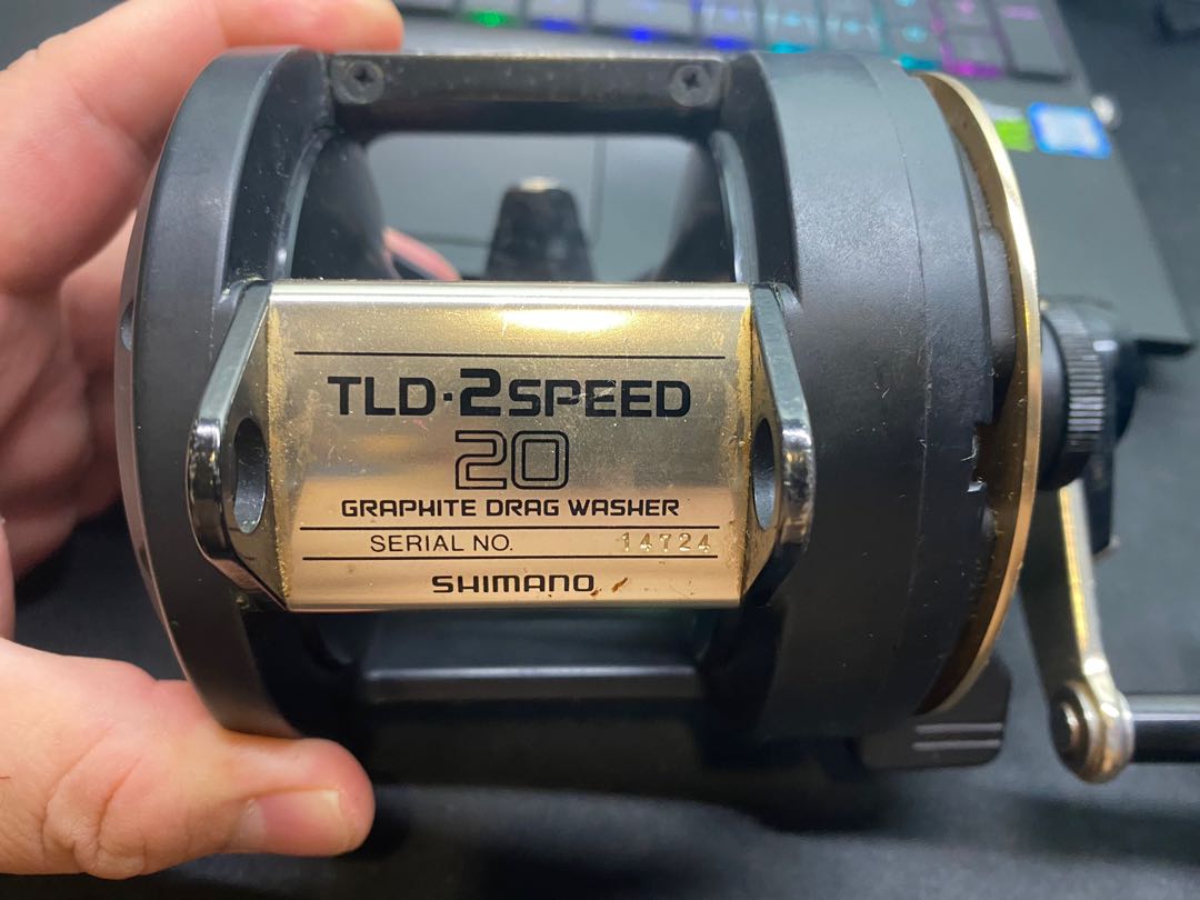 Shimano TLD 20 2 speed fishing BC Reel made in japan, Sports