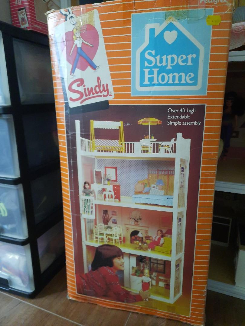 Sindy barbie doll size vintage dollhouse