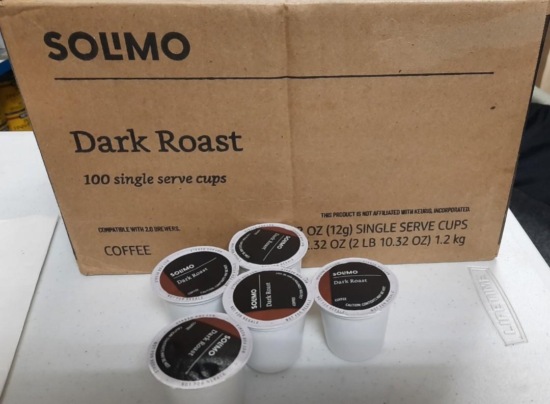 Solimo Dark Roast Coffee Pods 