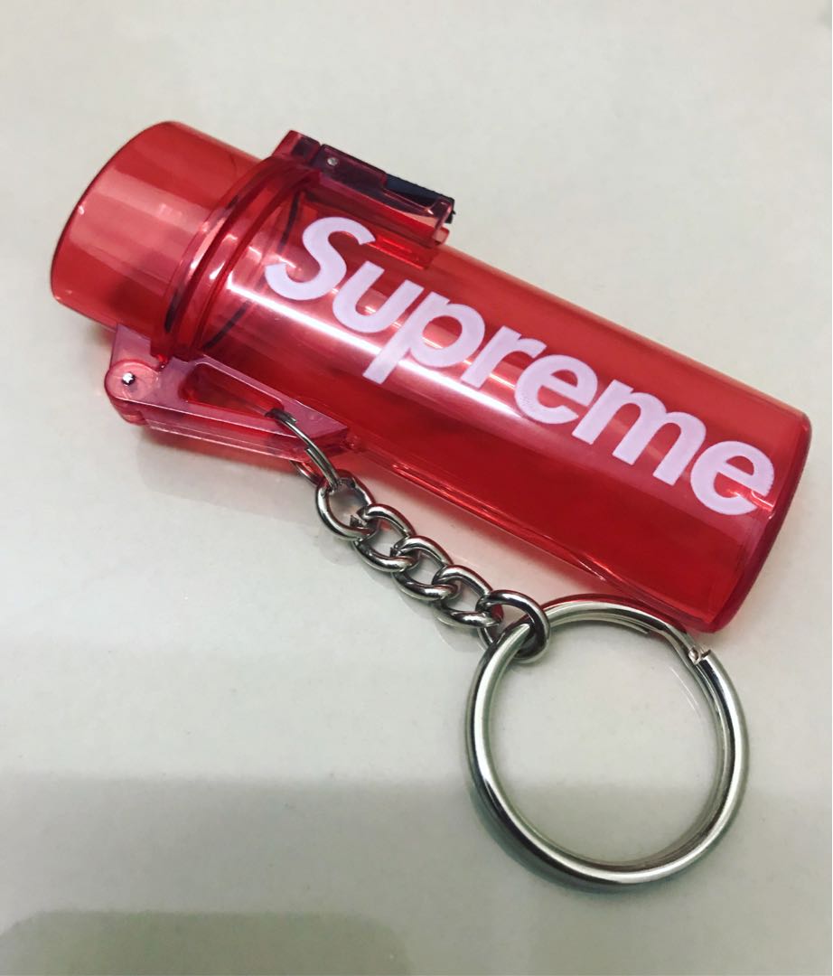 Supreme Waterproof Lighter Case Keychain, Men's Fashion, Bags 