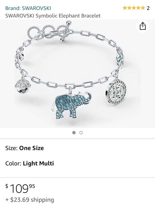 Swarovski Bracelet Authentic Comes with Box Elephant Charm